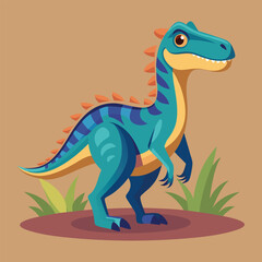 Dinosaur vector art illustration.