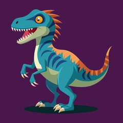 Dinosaur vector art illustration.