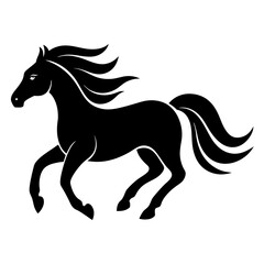 Obraz premium horse silhouette vector