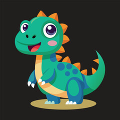 Dinosaur vector art illustration.