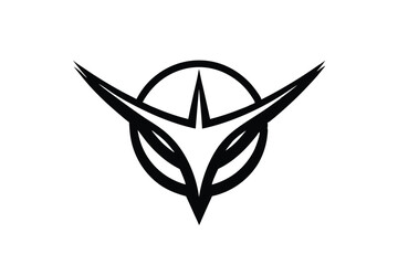 Abstract Black and White Logo Design