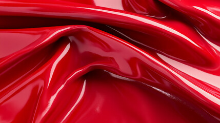 Seamless deep red patent leather texture with high gloss.