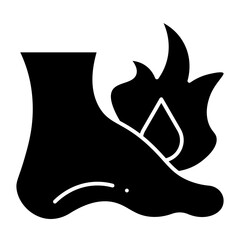 Burning Pain glyph icon

