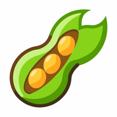 Fayot Bean icon on white background