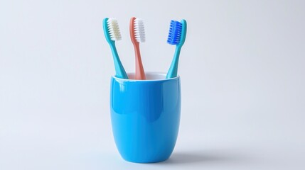 Toothbrush holder isolated on white background