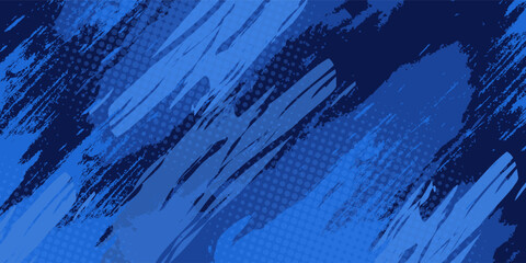 blue color pattern gradient grunge texture background. Dots pop art comics sport style vector illustration Abstract background dark blue with modern corporate concept