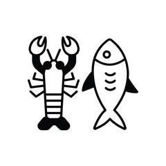 Seafood Icon vector