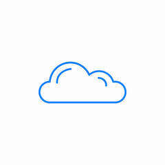 cloud icon icon sign vector