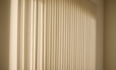 Obraz premium Abstract Pattern of Vertical Blinds Creating a Minimalist Aesthetic