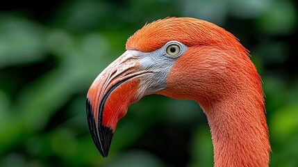 Flamingo Portrait Close-up