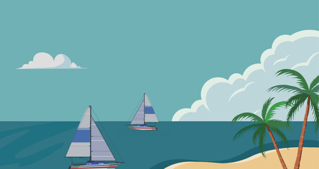 Beach panoramic ocean 