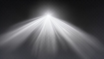 white gradient background on transparent background white light effects glowing isolated bright transparent light effects