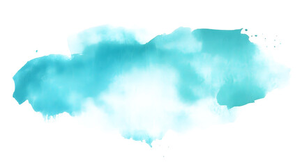 Aqua watercolor splash and brush stroke for decoration.