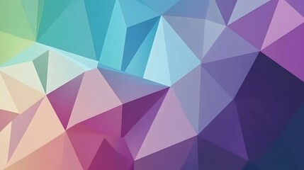 Fototapeta premium Abstract Low Poly Pastel Rainbow Geometric Background