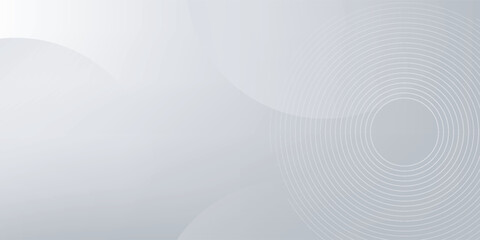 A minimalist abstract background featuring overlapping curves and circular shapes in various shades of gray, creating a smooth gradient and subtle depth
