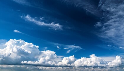 blue sky with cloudy