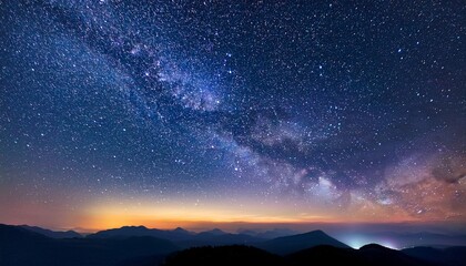 beautiful night sky background illustration with stars