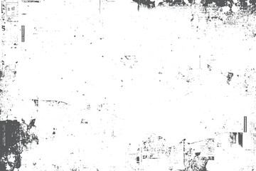 Fototapeta premium Black distressed texture with grain noise. Rough surface details overlay design. Sketchy lines and dust create analog texture look.