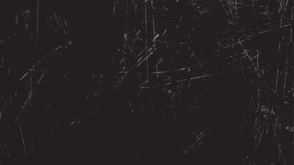 Black grunge background with rough dirty texture. Old scratched surface adds vintage backdrop appeal. Grimy worn look ideal for distressed themes.