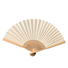 Elegant, light beige hand fan.  Delicate, smooth, traditional design