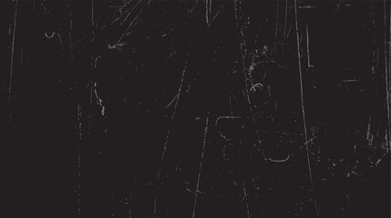 Vintage scratched black texture background. Grungy, dirty surface enhances worn effect. Rough look ideal for distressed retro visuals.
