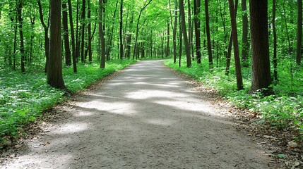 Fototapeta premium Forest Path View