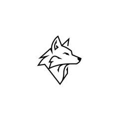 wolf head logo vector