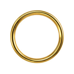 round frame isolated on white