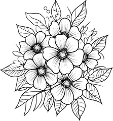 flowers art graphic vector design