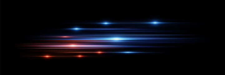 Futuristic neon lines, speed light effect.