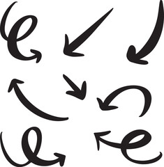 Hand Drawn Arrow Editable Illustration Collection