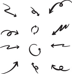 Hand Drawn Arrow Editable Illustration Collection