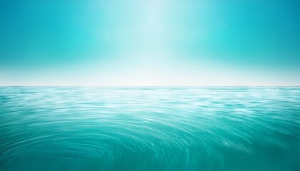 Obraz premium abstract background with ocean horizon and sparkling reflections in light turquoise tones smooth gradients clean and modern design minimalistic layout natural and peaceful feel