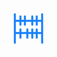 abacus calculator icon sign vector