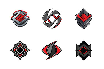 Collection of Abstract Logos for Modern Brand Identity