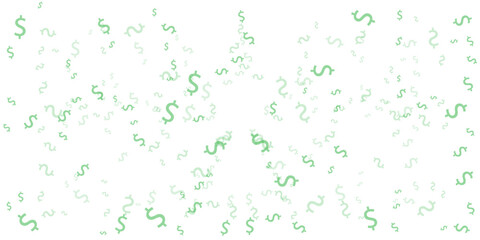 Dark Green vector background with signs of dollars. Modern geometrical abstract illustration with banking symbols. Smart design. vector