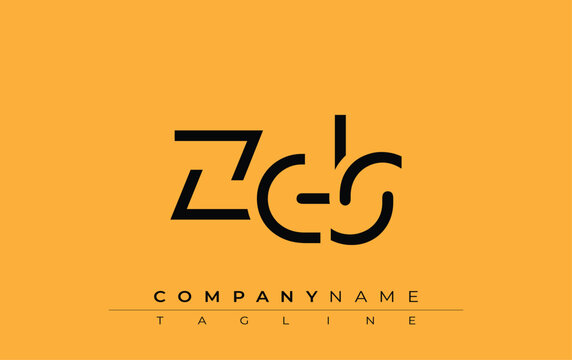ZDS abstract letter design. Modern Business Logo Design With Abstract Typography and Contemporary Style