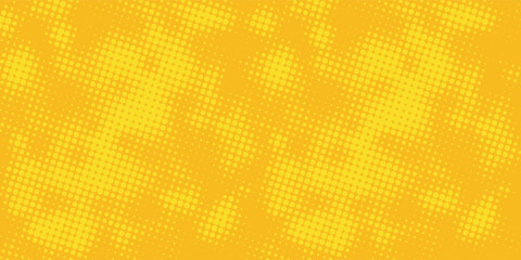 Dots halftone yellow color pattern gradient grunge texture background. Dots pop art comics sport style vector illustration