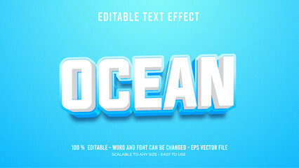 ocean editable text effect