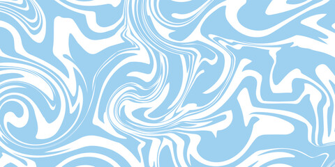 Wavy and swirled brush strokes seamless pattern. Abstract liquid background for packaging design and advertisement. Vector illustration