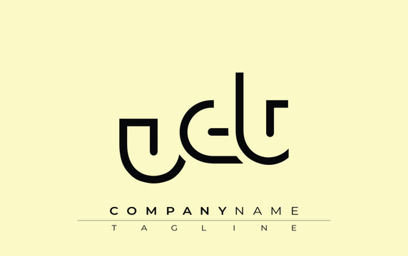 UDT abstract letter design. Modern Business Logo Design With Abstract Typography and Contemporary Style