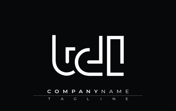 TDL abstract letter design. Modern Business Logo Design With Abstract Typography and Contemporary Style