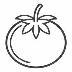 Fiorentino Tomato outline  icon on white background