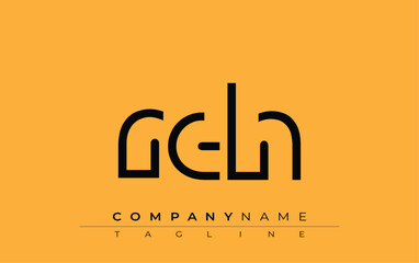 RDH abstract letter design. Modern Business Logo Design With Abstract Typography and Contemporary Style