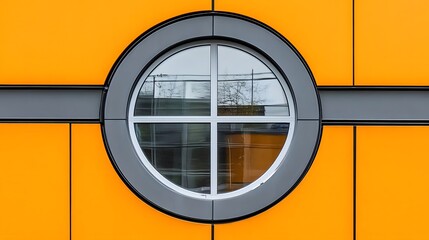 Modern Building Oval Window Abstract Architecture Design
