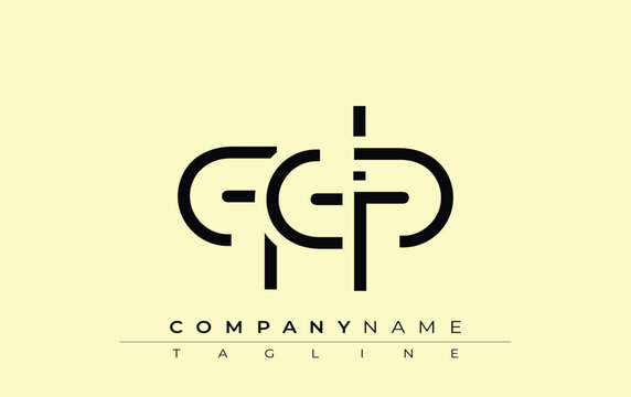 QDP abstract letter design. Modern Business Logo Design With Abstract Typography and Contemporary Style