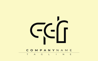 Obraz premium QDF abstract letter design. Modern Business Logo Design With Abstract Typography and Contemporary Style