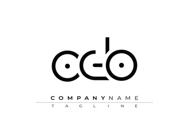 OO abstract letter design. Modern Business Logo Design With Abstract Typography and Contemporary Style
