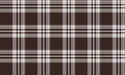 Seamless plaid pattern, brown, white, warm and classic feel, suitable for textile and clothing design such as skirts, pants, adding a contemporary elegance, vector illustration.