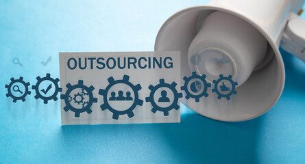 Outsourcing concept. Business strategy concept